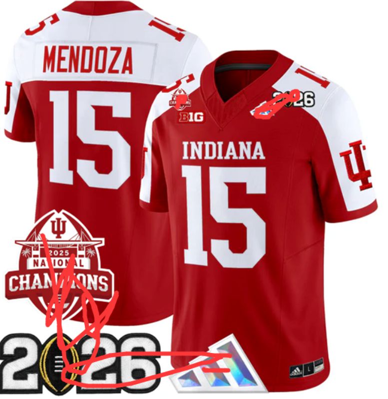 Men 2026 Ohio State Buckeyes #15 Mendoza Red Limited NCAA Jersey 082->ncaa teams->NCAA Jersey